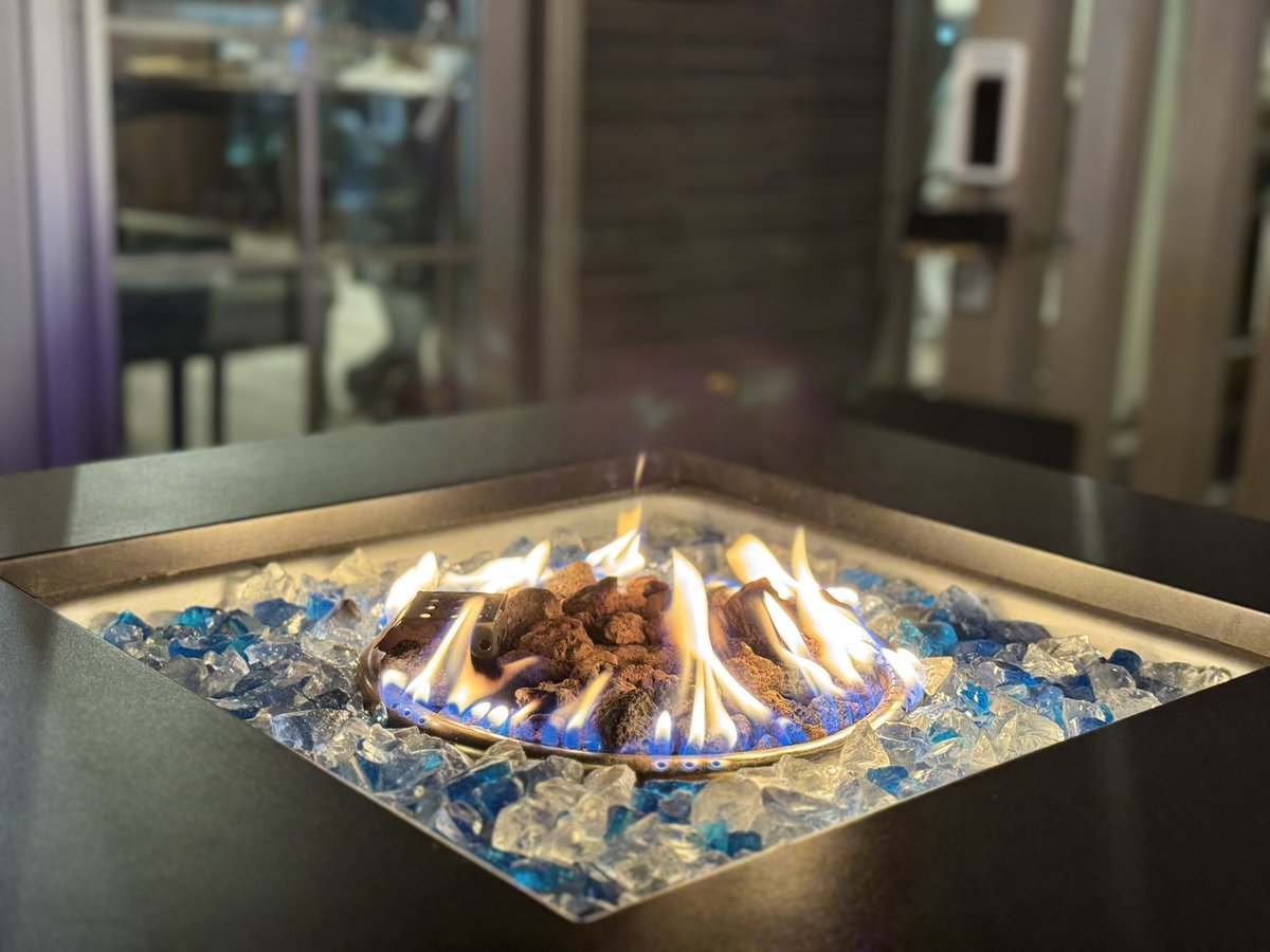 ファイヤーピットはクリスマスにぴったり😌