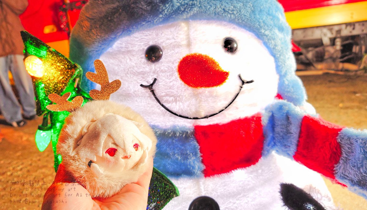 クリスマスマーケットに来たトナカイさん🦊✨ #もちもち刀剣男士