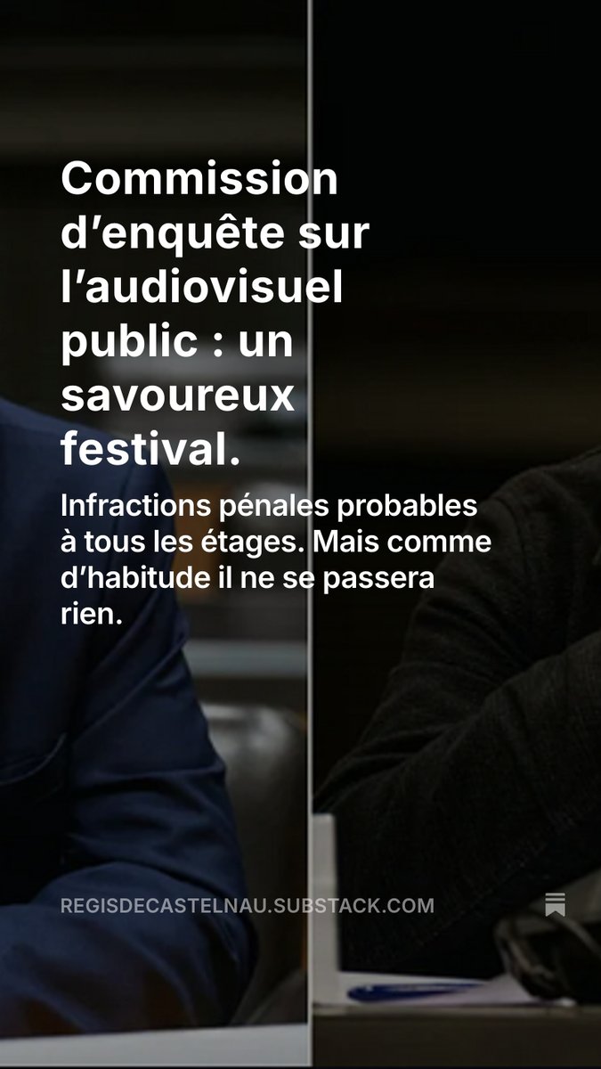 Coucou les amis magistrats, normalement il devrait y avoir un peu de travail en perspective pour vous.
La Commission d’enquête parlementaire sur l’audiovisuel public, vous savez ce service public que nous finançons tous, eh bien on en apprend de belles.
C’est un véritable