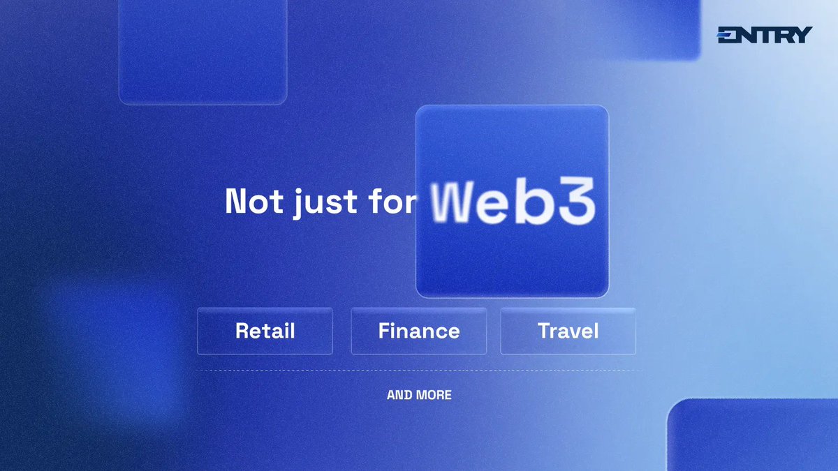 ENTRY isn’t just building for crypto. We’re building the next standard for digital identity

A single, secure verification for your financial life.
Shopping, banking, gaming, betting - anywhere you move money online

As global finance adopts Web3 rails, ENTRY becomes the bridge