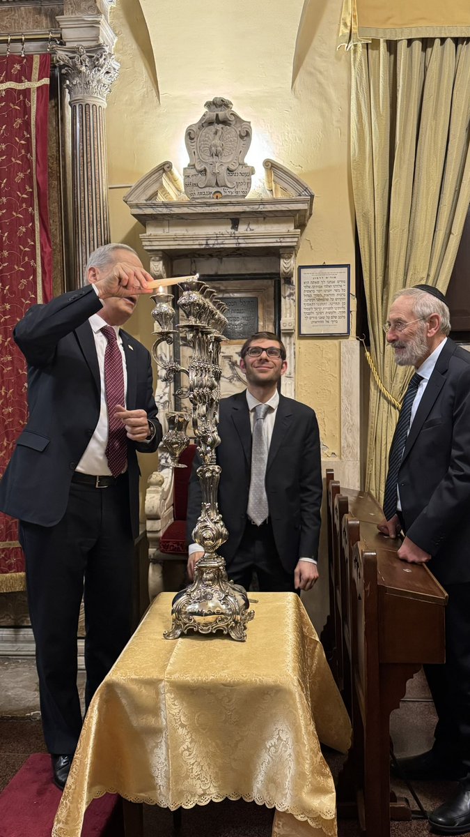 A beautiful #Hanukkah celebration hosted by the Permanent Representation of Israel to the UN in Rome, bringing together Ambassadors to the UN Agencies, country representatives, and agricultural attachés. A light shared across nations. 🕎✨