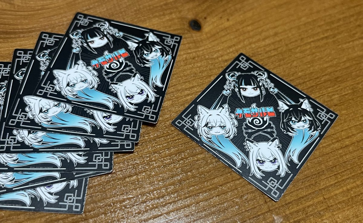 ケモパ用に春猿火✖️KMNZのステッカーを作ったよ！（2回目） 僕は現地