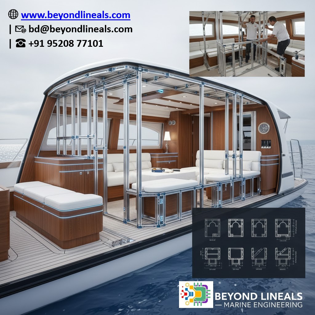 🛥️#Precision Interior Framing for #Modern #Electric #Boats!
#Aluminum extruded #profiles form the #structural backbone of #EV boat interiors — delivering lightweight structure, superior #design flexibility, and long-term rust-free durability in #marine environments.