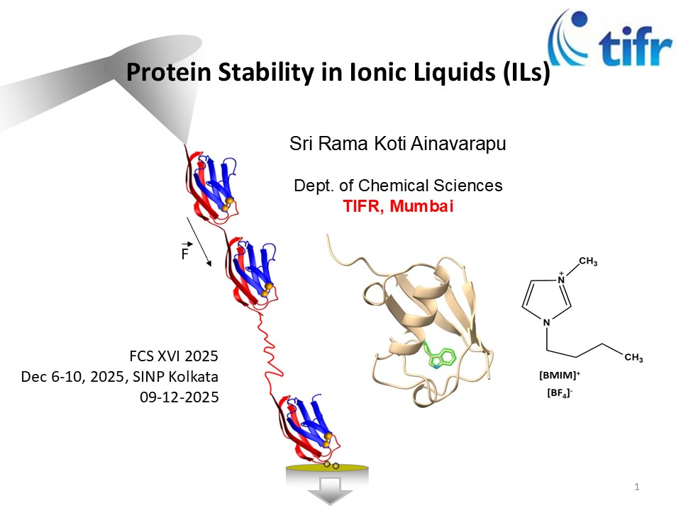 Koti_TIFR's tweet image. At FCS XVI (@ SINP) meeting recently, I presented our work on #ubiquitin stability in #ionic #liquids, which are emerging as power tools in #vaccine stabilization. Work done by @DoubtfulDex and Samroz Fatma Ilyas from our group
pubs.acs.org/doi/10.1021/ac…
#AFM #NMR @TIFRScience