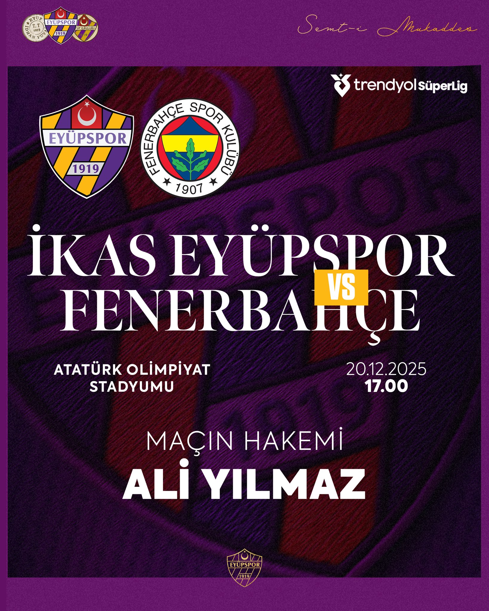 Fenerbahçe Eyüpspor deplasmanında | SÜPER LİG CANLI MAÇ ANLATIMI