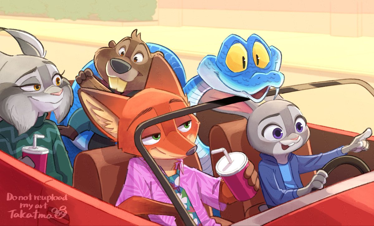 if
ゲイリーに街を案内するジュディ達🚗

 #Zootopia2