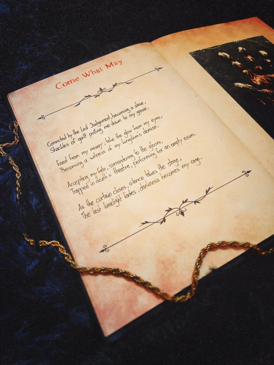 Arokhboy's tweet photo. The Black - Fan Book
A handcrafted book containing illustrations and poetry for each track of @imminenceswe record, created as a work of passion and handed over as a token of gratitude during their current tour.

Read it here: https://t.co/pkkNE2oGRI

From Germany with love. https://t.co/5WO8Gfi19u