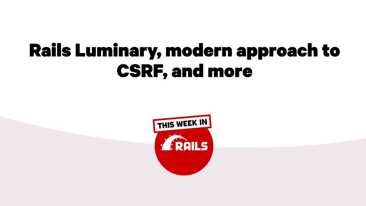 Ruby on Rails tweet media