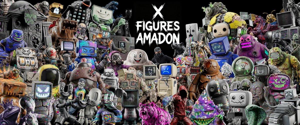 nuclearsamurai's tweet image. gm,
the new X FIGURES is coming to @opensea  on Jan 9th and will be inspired by the work of @amadon