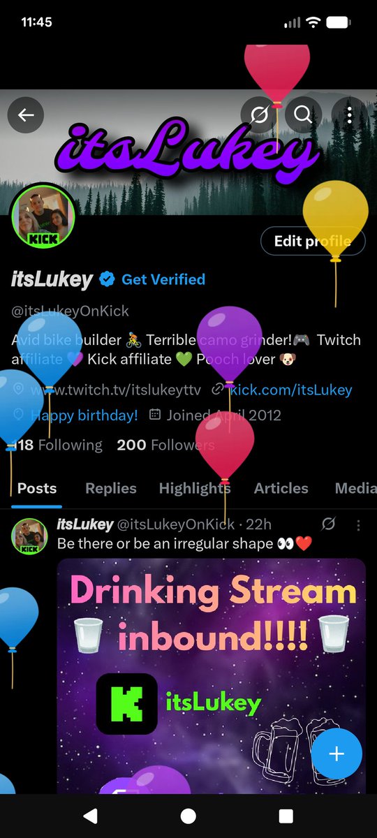 It's my balloon day 🥹 we levelled up 🥹❤️
