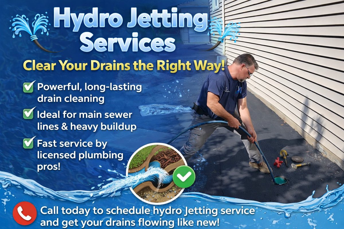 🚿💥 Hydro Jetting Services in Chicagoland 💥🚿

Slow drains or recurring sewer clogs? Our hydro jetting service uses high-pressure water to blast away grease, sludge, and heavy buildup.🌊

🔗 Learn more or book service:
 suburbanplumbingexperts.com/hydro-jetting-…
