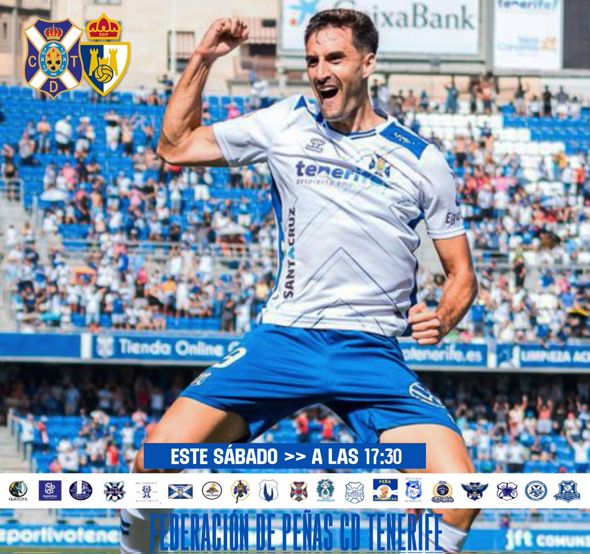 🏴󠁧󠁢󠁳󠁣󠁴󠁿 No te pierdas este sábado, una nueva brega en el Heliodoro Rodríguez López.

El líder recibe a la SD Ponferradina en el último partido del año.

🎟️ Entradas ya a la venta en puntos habituales