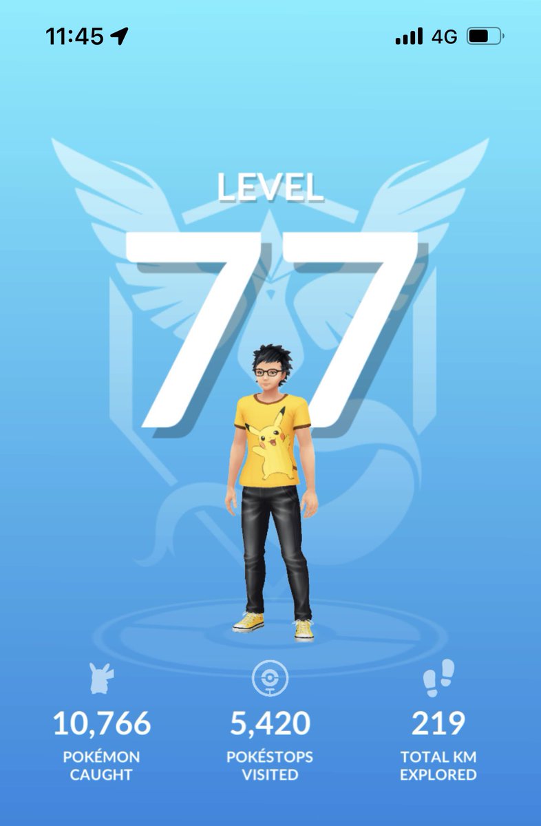 100 Max Battles done 😊
Level 77 #PokemonGO