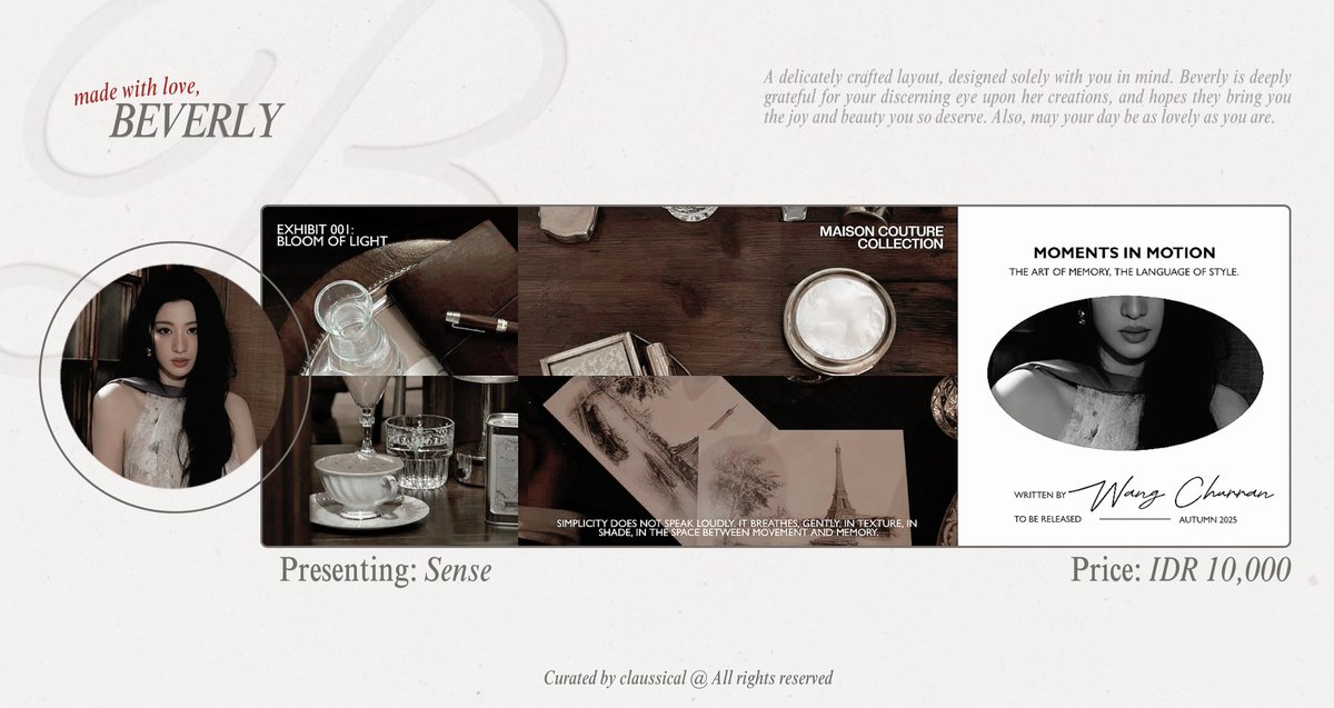 claussical's tweet image. Any interaction or repost would mean so much for me, thank you! 

Good Friyay good pipols! Sense ready stock layout is back, this time starring Kim Jennie and Wang Churan as the muse—both it girls, both stunning. Kindly message me if you fancy them! #zonauang