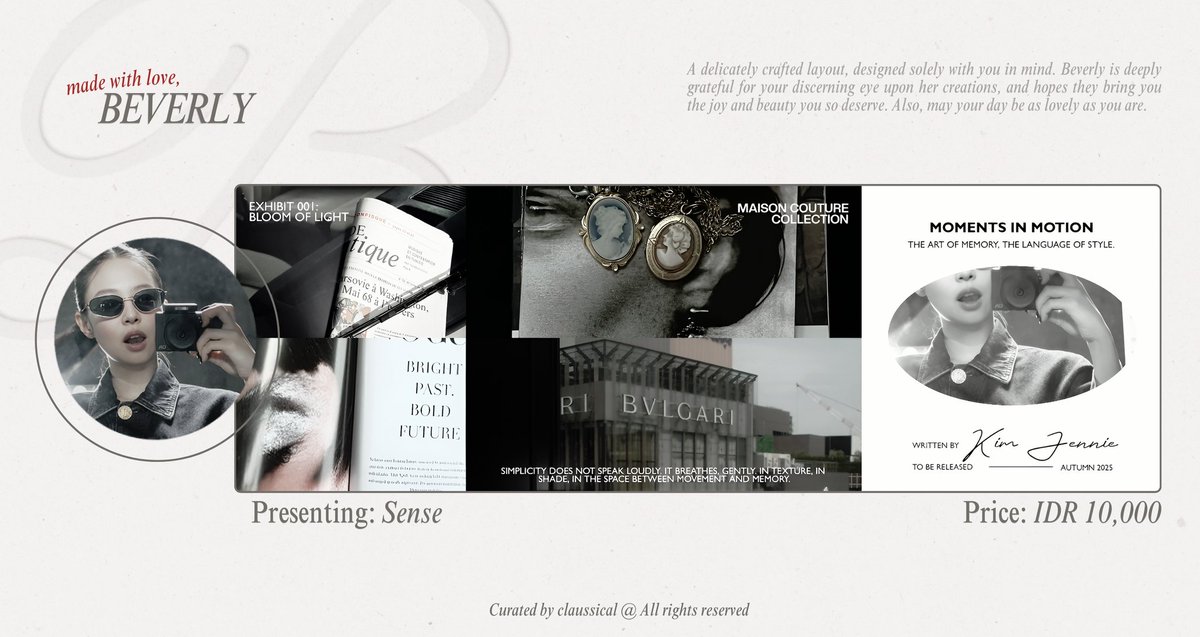 claussical's tweet image. Any interaction or repost would mean so much for me, thank you! 

Good Friyay good pipols! Sense ready stock layout is back, this time starring Kim Jennie and Wang Churan as the muse—both it girls, both stunning. Kindly message me if you fancy them! #zonauang