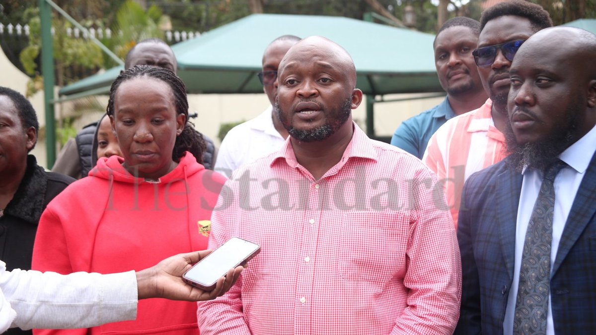 Karimi Mwari, sister to the late Christopher Mwenda Ntongaiti, with their mother, Esther Nkatha, and father, Alphonse Ntongaiti, at Montezuma Funeral Home on December 19, 2025. The family had gone for an autopsy after he died at Meridian Equator Hospital in Nairobi West, where he