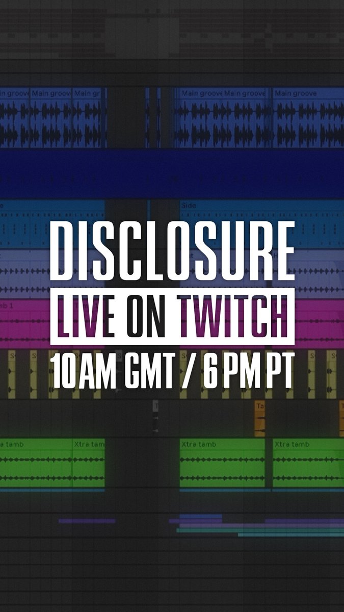disclosure's tweet image. Going through our favourite tracks of the year over on our @Twitch later today 🫡 Tune in 6pm GMT / 10am PT
twitch.tv/disclosure
