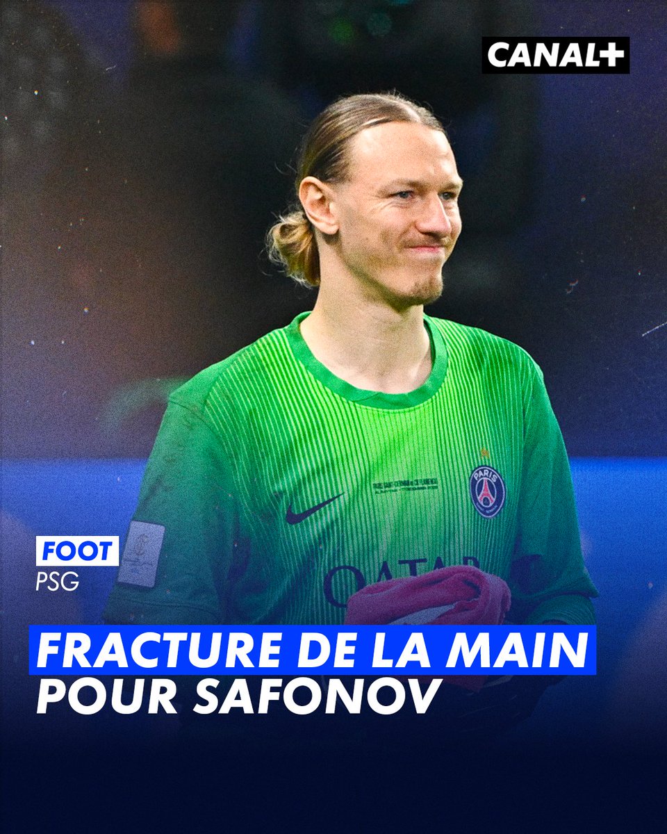 CanalplusFoot's tweet image. 🚨 NOUVEAU COUP DUR POUR LE PSG : Matvey Safonov est victime d'une fracture de la main gauche 🤕

Un casse-tête de moins pour Luis Enrique ? 🫣