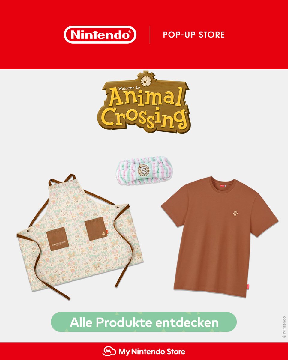 NintendoStoreDE's tweet image. Neue exklusive Merchandise-Artikel für Fans von #AnimalCrossingNewHorizons sind jetzt im #MyNintendoStore erhältlich! 🏝️ 

🛒: ntdo.com/6010Acc7p