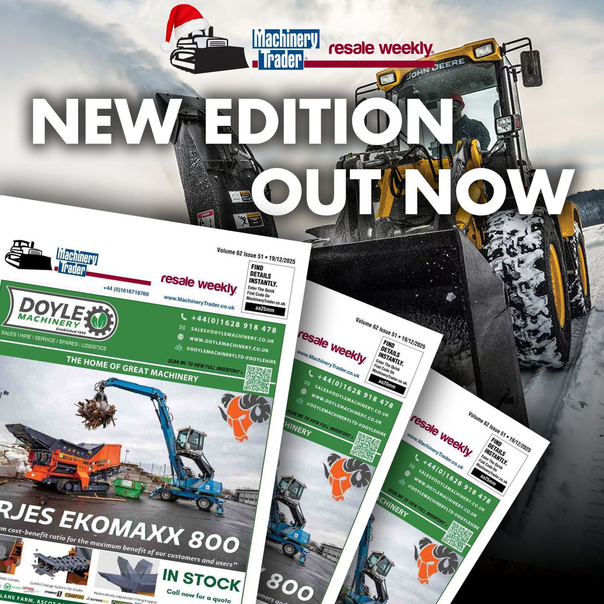 🌟 NEW DIGITAL EDITION OUT NOW 🌟
View online now 🔗 ow.ly/2p2X50XM8uE
Check out this week's magazine with 𝐃𝐎𝐘𝐋𝐄 𝐌𝐀𝐂𝐇𝐈𝐍𝐄𝐑𝐘 on the front cover!