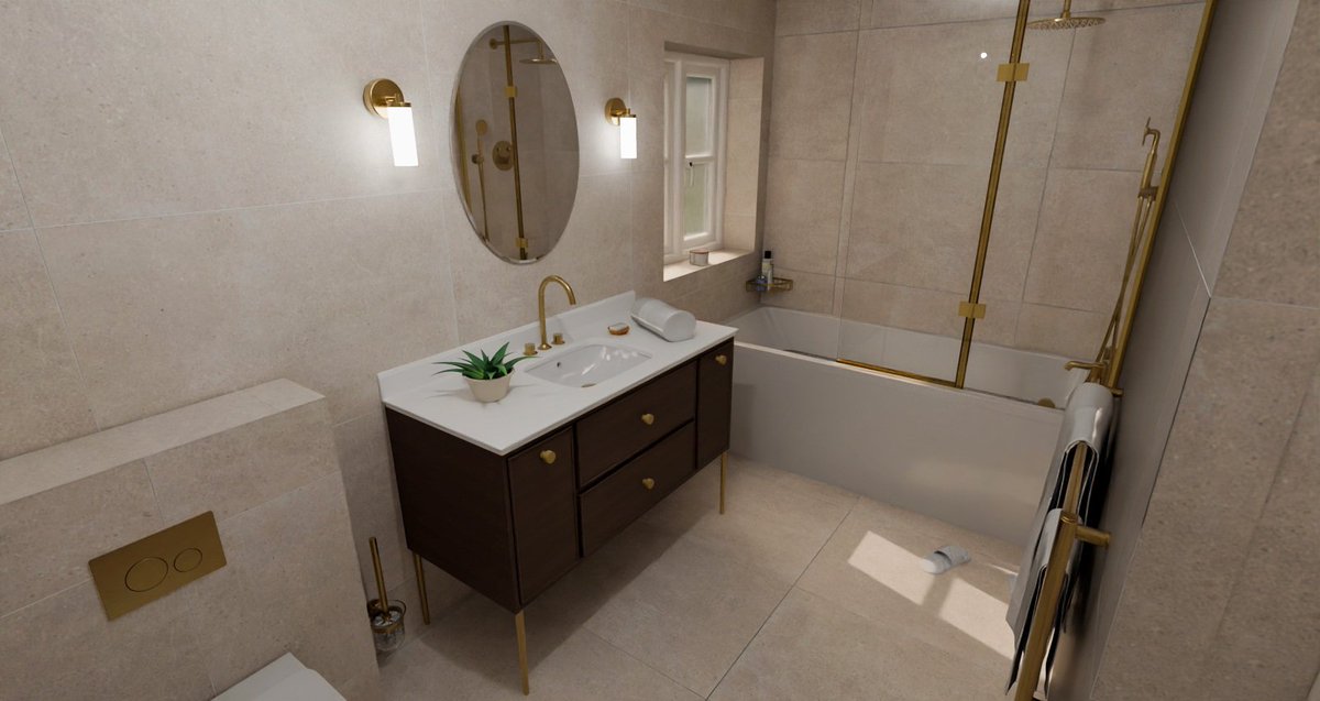 Bathroom design for our customer in Clophill 😍 #3d #design #bathroom #bedfordshire #clophill