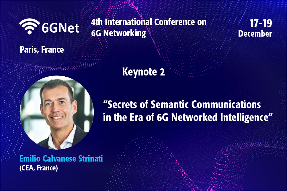 6GARROW's tweet photo. Emilio Calvanese Strinati delivered a keynote, “The Secret of Semantic Communications,” at #6GNet2025, highlighting how semantic communications are being explored and experimentally validated in the #6GARROW @6G_SNS  project. 🚀

🔗: https://t.co/kUIbeujMnk https://t.co/U1hYJhWj38