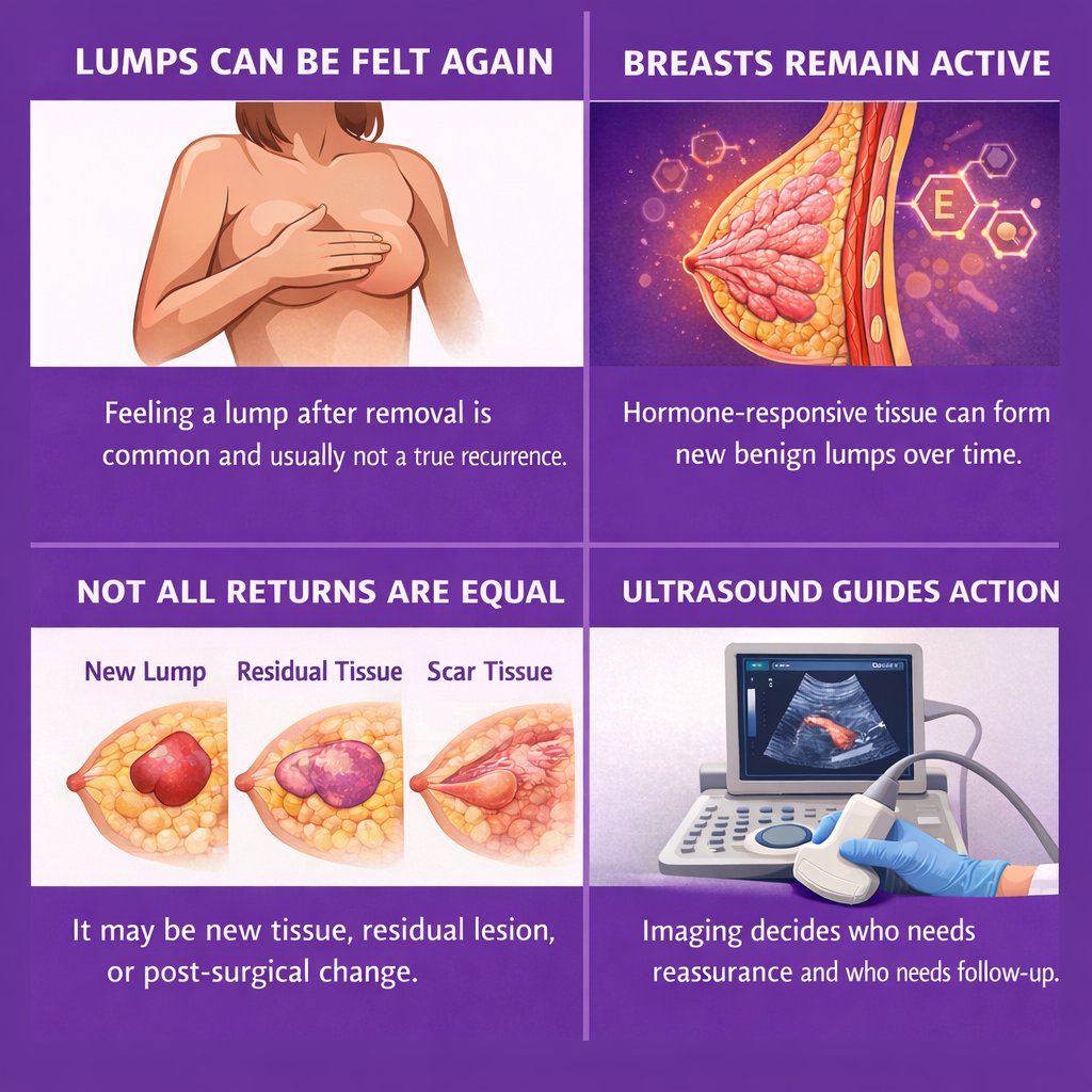 HercareScans's tweet image. A lump coming back doesn’t mean failure.

Imaging, not panic, decides the next step.

#BreastLump #BreastCancer #BreastScan #WomensHealth #Bengaluru