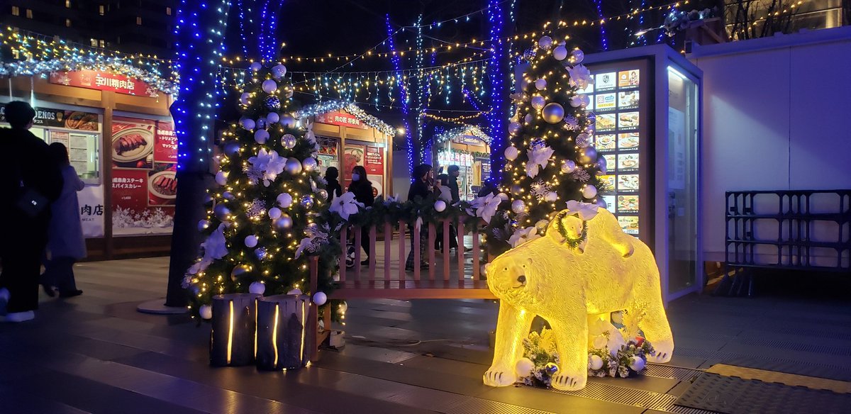 さいたまスーパーアリーナ付近のイルミネーション✨とクリスマスツリー🎄