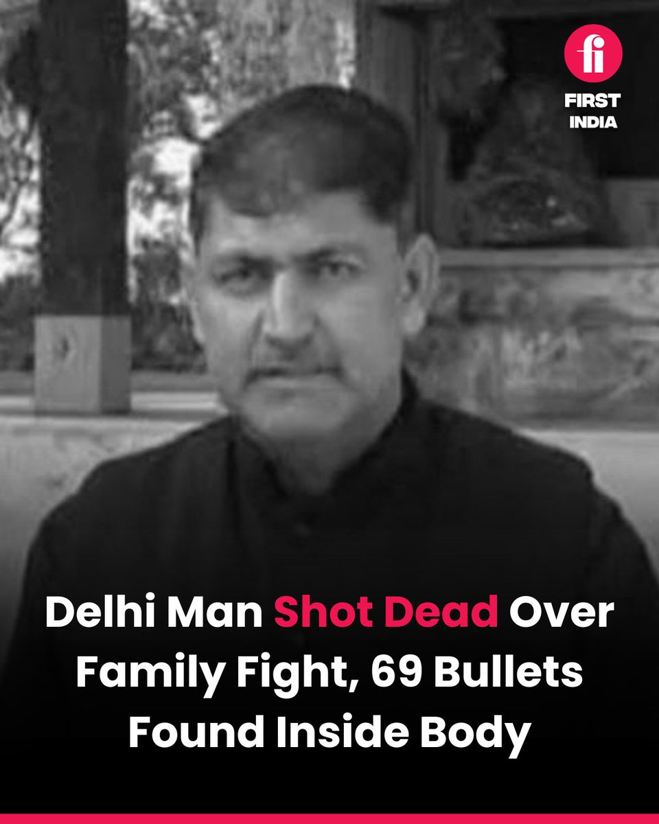 thefirstindia's tweet image. A 52-year-old man, Rattan Lohia, was shot dead in south Delhi’s Aya Nagar in a family feud. Police recovered 69 bullets from his body and are probing a contract killing, allegedly involving gangsters operating from abroad.

#DelhiCrime #SouthDelhi #AyaNagar #MurderCase