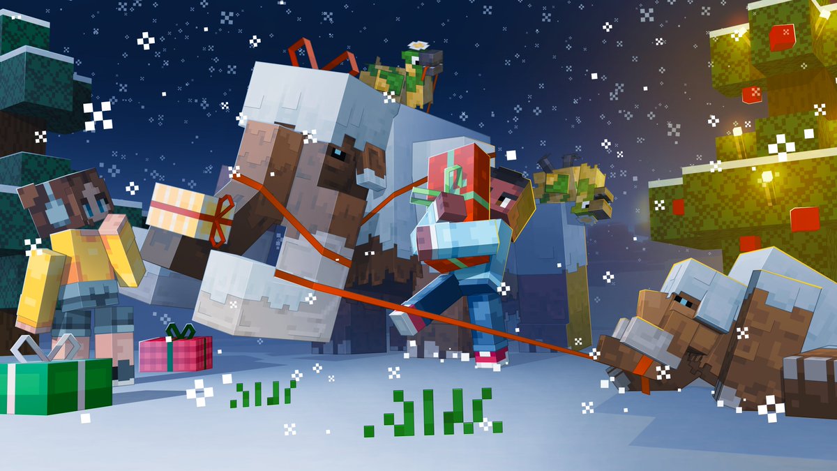 Wishing you all a wonderful holiday season!💛 More exciting Minecraft moments coming your way in 2026!!