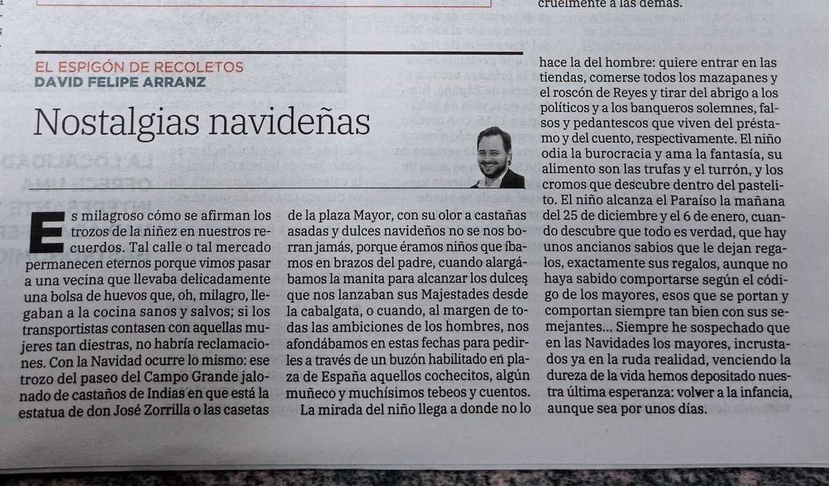 #ElEapigónDeRecoletos el imprescindible del viernes en <a href="/nortecastilla/">El Norte de Castilla</a> por el gran <a href="/dfarranz/">David Felipe Arranz</a> volviendo al #Valladolid de nuestra infancia. Qué recuerdos!!!!🥹🥹