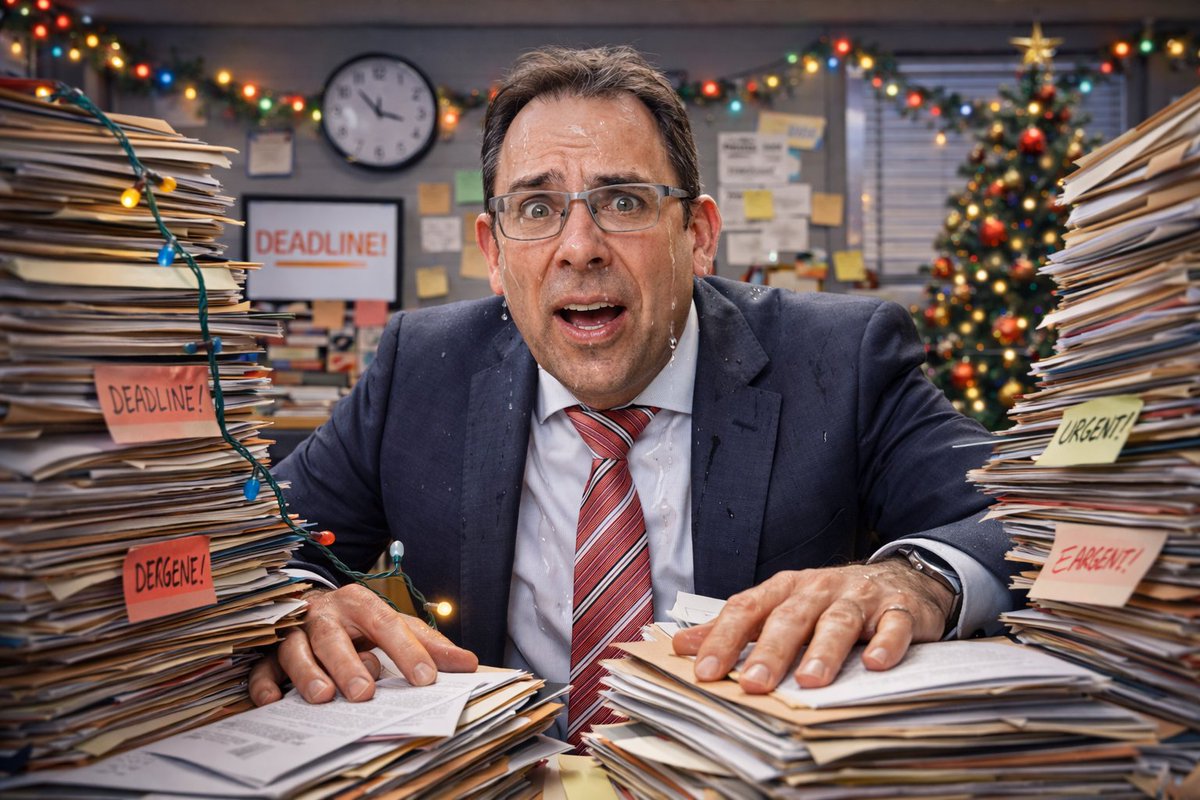 Niets is zó stressvol als komende feestdagen die ‘gezellig’ móéten zijn. 
Kerst: de deadline der deadlines. En dan ook alle projecten, dossiers, rapportages; alles móét af. Alsof de wereld in januari niet meer bestaat. Lees mijn column in <a href="/BouwTotaal/">BouwTotaal</a>  
mail.google.com/mail/u/0/#inbo…