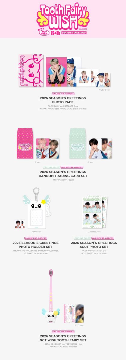 📢NEW ITEM 🎶NCT WISH [ 2026 SM ARTIST SEASON'S GREETINGS MD