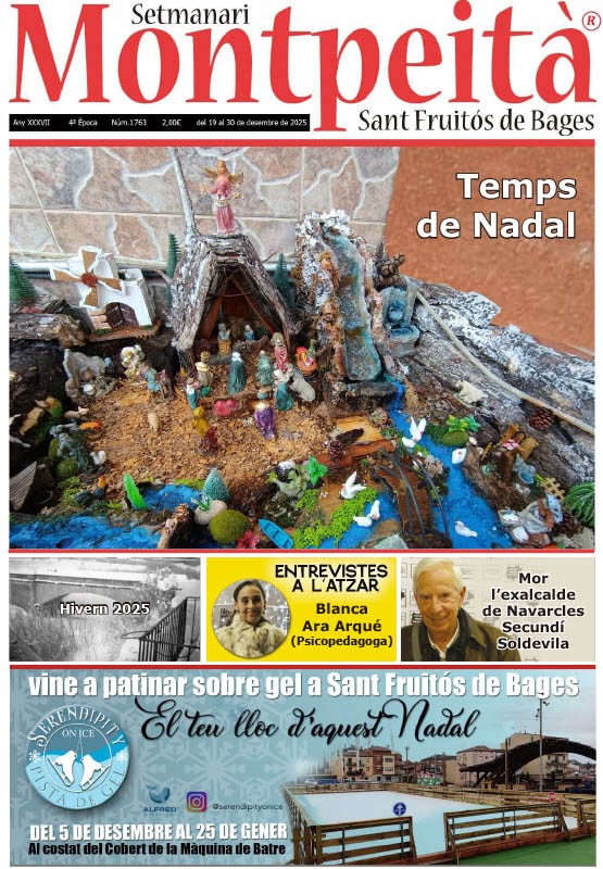 DANICASASC's tweet photo. @montpeita Ja disponible la nova edició del Montpeità!
Aquesta setmana arribem al número 1.763 Com cada divendres, el trobaràs en paper a:
-Petro Pintó
-Adrià Fotos
-Fet de Farina
-Llibreria Expósito.
Notícies, entrevistes, col·laboracions, reportatges gràfics, còmic i molt més! https://t.co/WBn5Wc6k8M