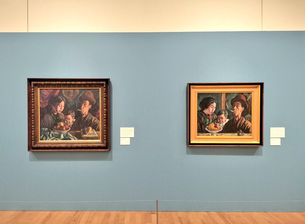 bimado's tweet image. 府中市美術館で明日から「小出楢重　新しき油絵」が開催🖌️関西の近代洋画を牽引し「東の岸田劉生、西の小出楢重」と称されましたが、東京美術学校で学び二科会で活躍するなど、東京とも縁の深い作家です。なぜ日本人が油絵を描くのか……楢重の探求の軌跡に迫ります👀→
