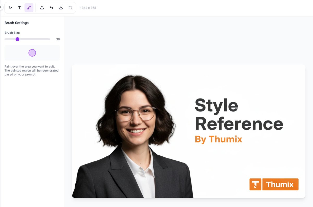 MinimEditor's tweet image. Build a simple canvas to do inpaint. Inpaint&amp;amp;outpaint image model is very interesting to play with compared to the text-to-image models. Perfect for correcting the wrong text generated by AI.

1. I create the image use Thumix's style reference tool based on a yc video thumbnail.…