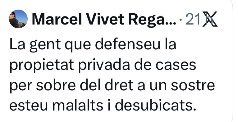 L’Antònia té 80 anys i s’ha fracturat el fèmur. Després de l’operació per la qual, ha esperat cinc dies, ha hagut de llogar casa seva, perquè amb la pensió, no cobreix les despeses per fer la recuperació que necessita, en una residència. 

Al segon mes de llogar-la, els llogaters