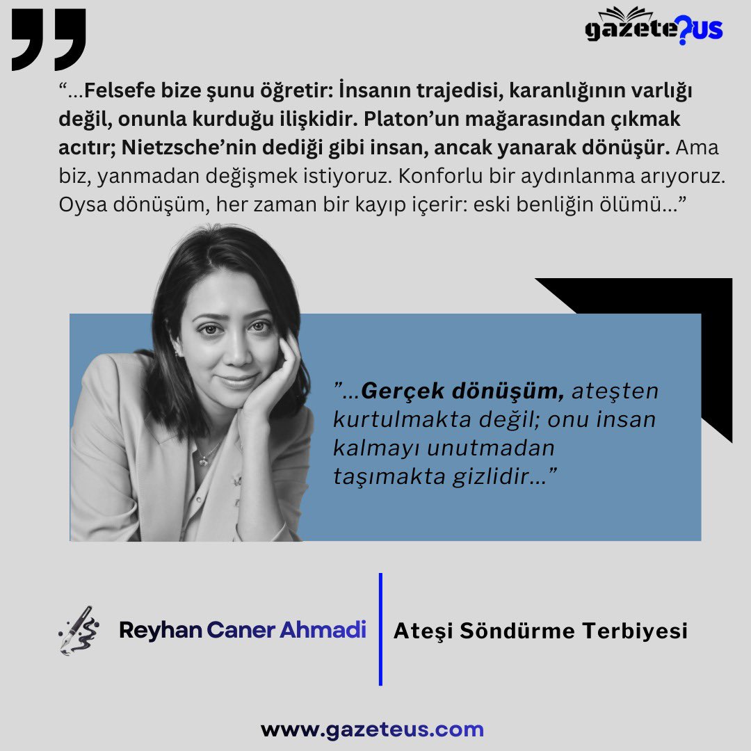 İnsan, karanlığını inkâr ederek değil, onunla yüzleşerek iyileşir. 
 gazeteus.com/2025/12/18/ate…