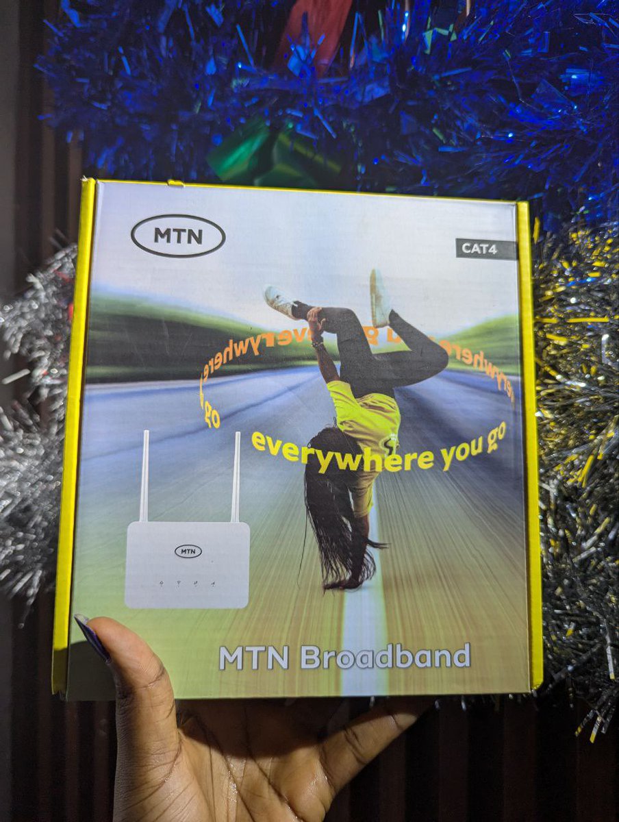 MTN 4G router 
Comes with free 50GB data 
🏷️40k