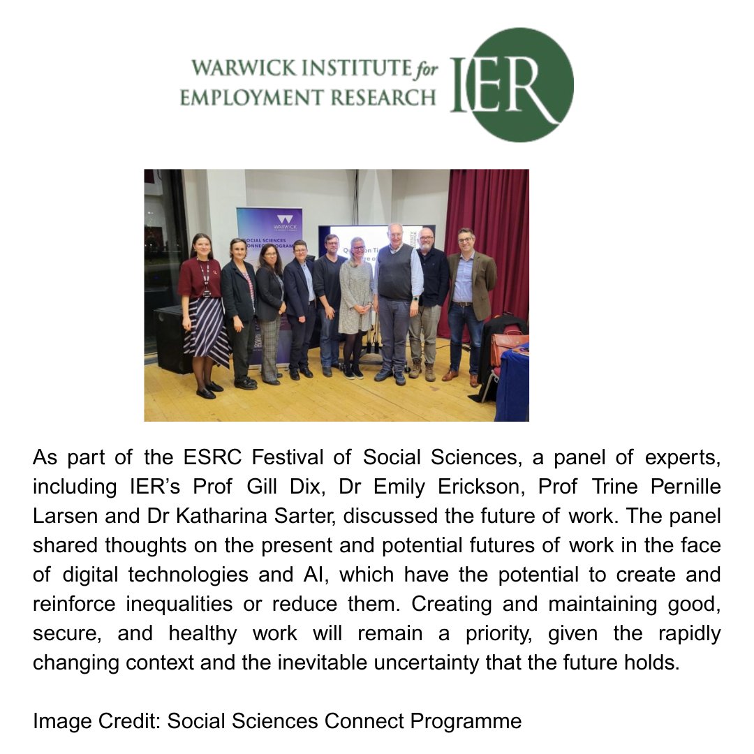 Warwick IER tweet media