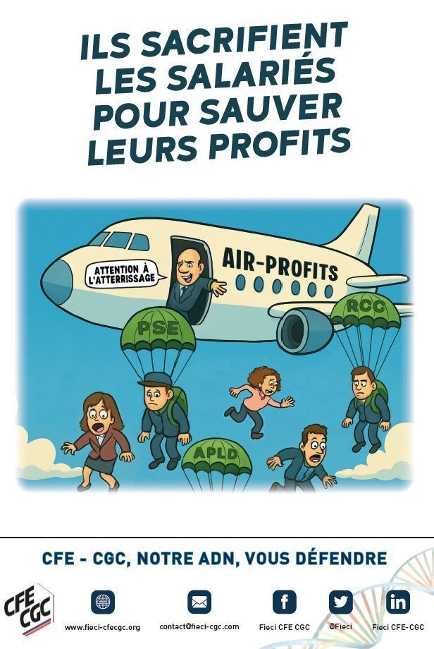 Ils sacrifient les #salariés pour sauver leurs #profits

#CFECGC notre ADN, vous défendre !