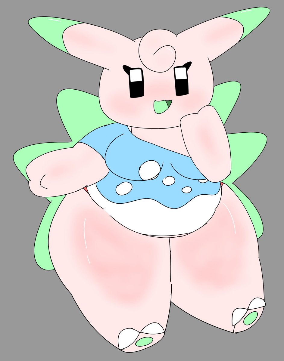 My art mood is back for a little while, so have a nameless Clefable OC/sona :D 💚💙🩷
Hopefully I'll have a name for her soon qwq