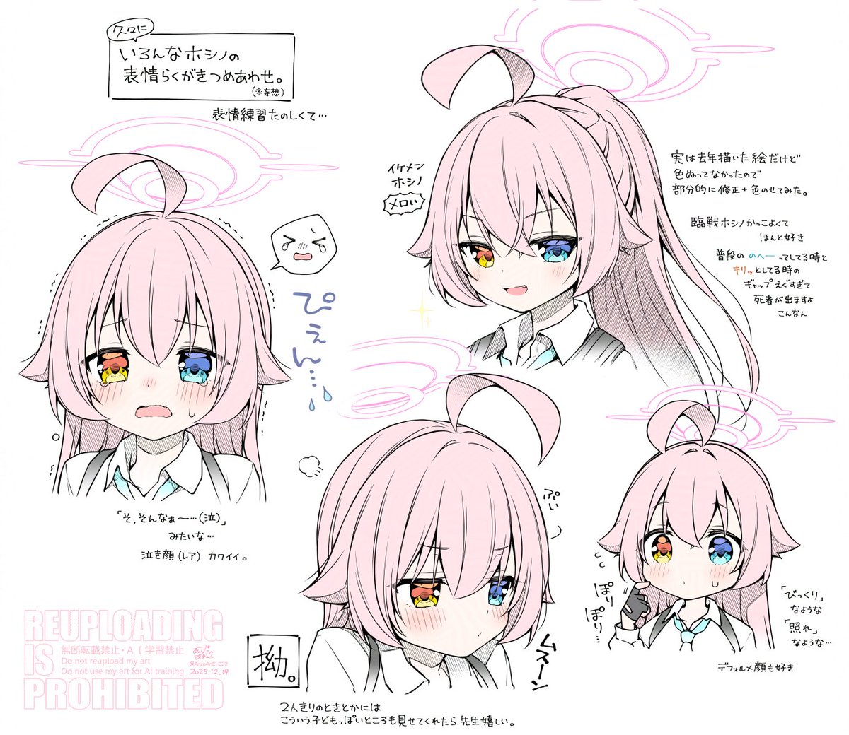 どんな表情のホシノも好きだな〜っていう話 #ブルアカ #BlueArchive