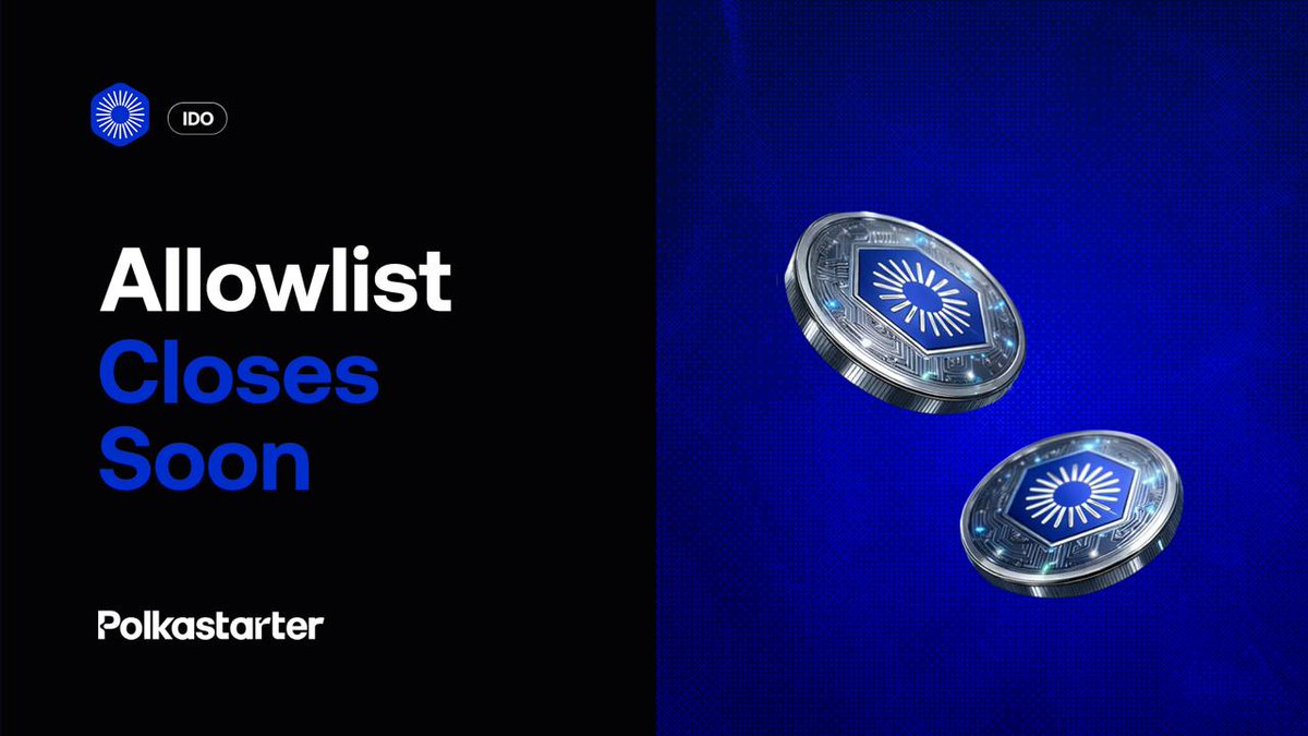 ⏰ Final Call: Helios IDO Allowlist Closing Soon!

The allowlist is about to close for the <a href="/helios_layer1/">Helios | The ETF-Native Layer 1</a> IDO on Polkastarter.

$HLS is an ETF-native Layer 1 blockchain built for the future of financial systems, enabling automated, diversified, and multi-chain portfolios directly