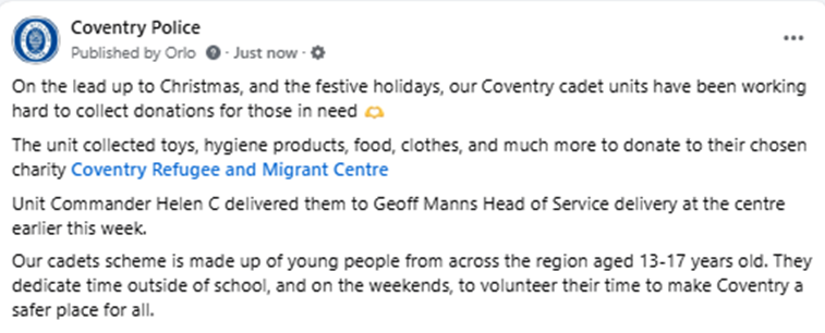 Cadets WMP tweet media