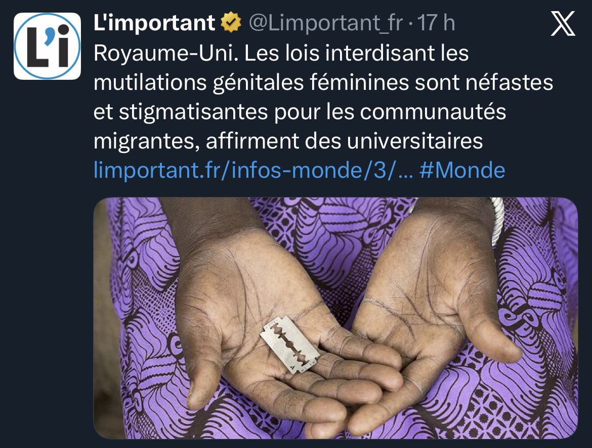 En fait les néo-féministes intersectionnelles, c’est les féministes à temps partiel. 🤡