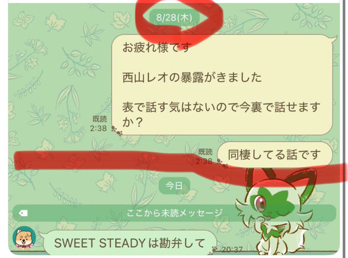 JorgePCSR's tweet photo. @dolyamasan 迂闊に乗っかって自身の評判を落とすと勿体無いと思います
上と下は赤線のところで一旦切れてて繋がらないのでは（上のほうはちょうどこの時にレオが那蘭・唐澤との繋がりを自ら暴露してる） https://t.co/RN6VbVYvUv