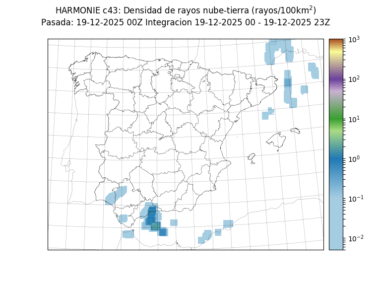 Hoy viernes al paso del frente se irán generando chubascos, más intensos en zonas de la mitad occidental de Andalucía. Ocasionalmente acompañados de alguna tormenta.