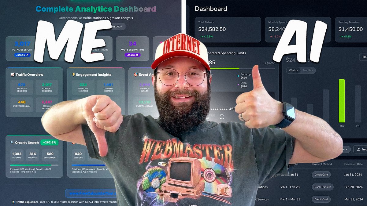 d4m1n's tweet image. something AI still can't do 😂

which is the best thumbnail?

title is "Vibe coding beautiful UIs in 3 simple steps"