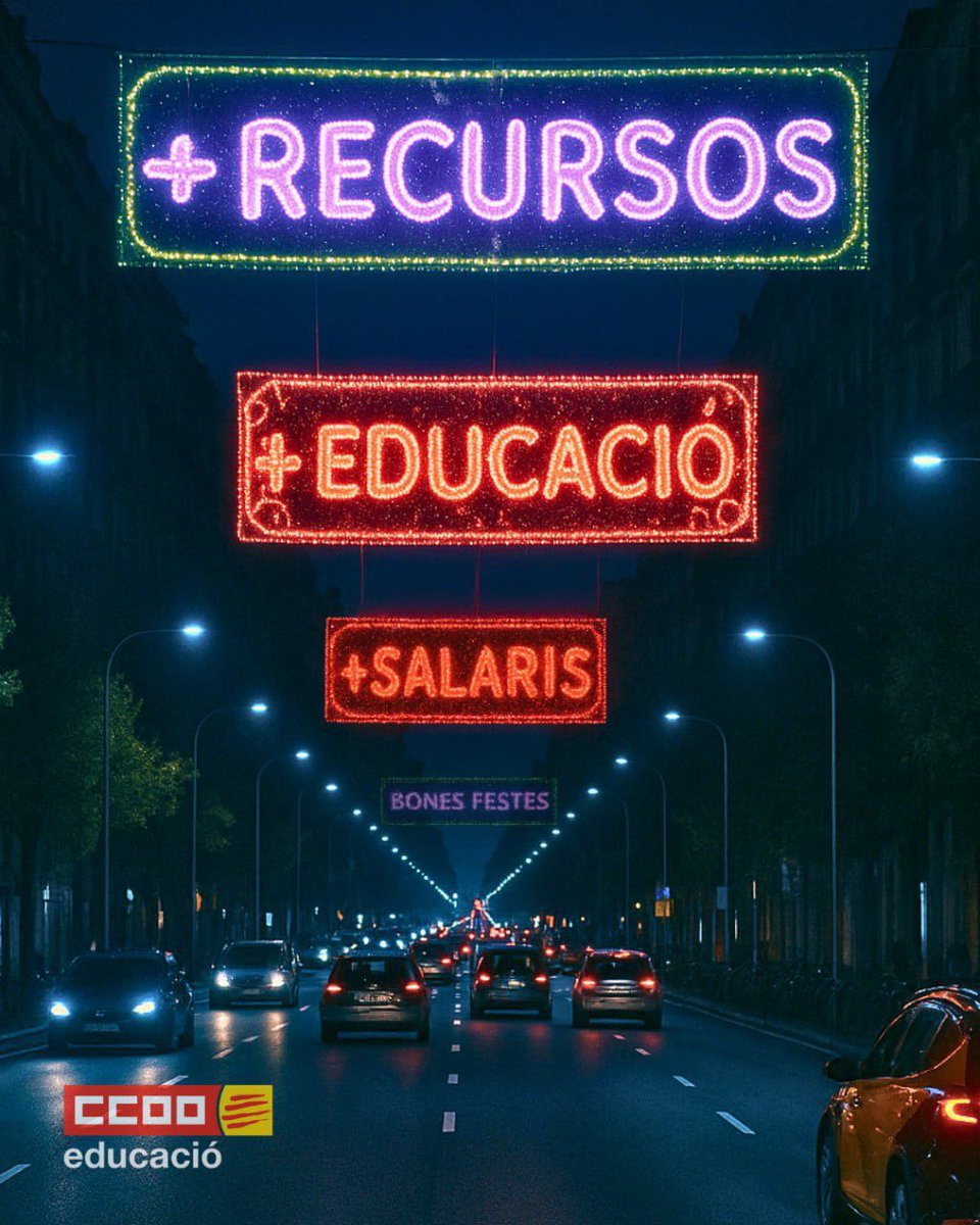 CCOO Educació tweet media